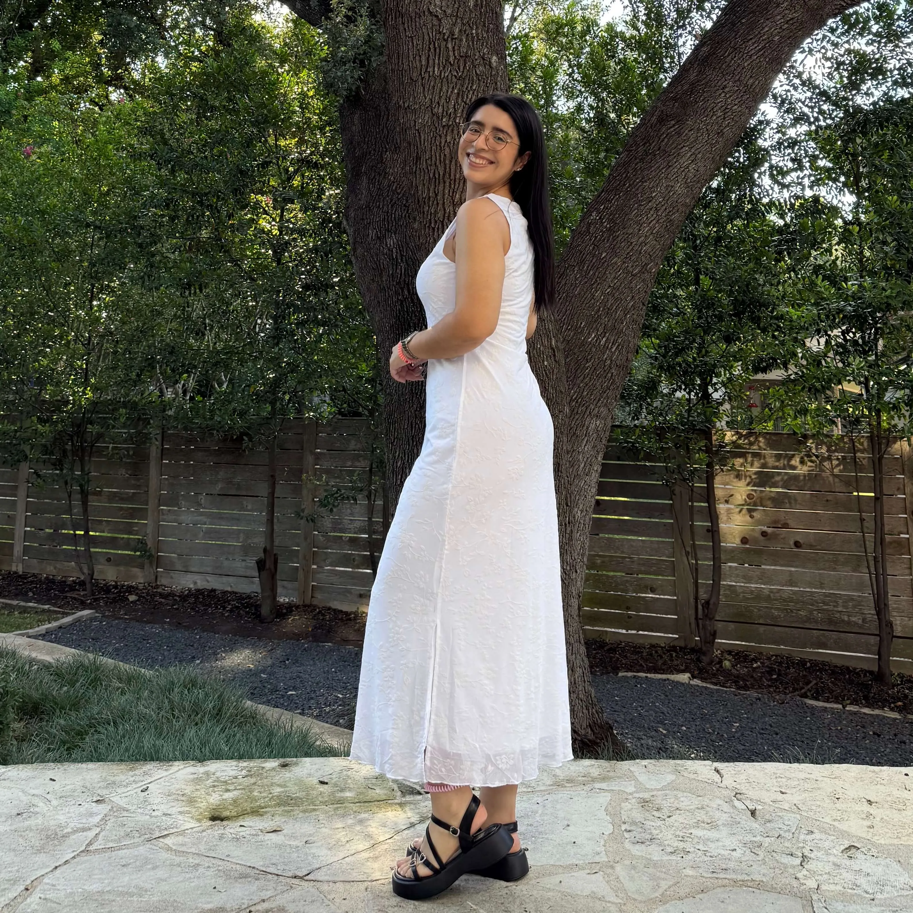 The Muse Dress - White Floral *Clearance Sale* sold by Shiny by Nature product image thumbnail 4