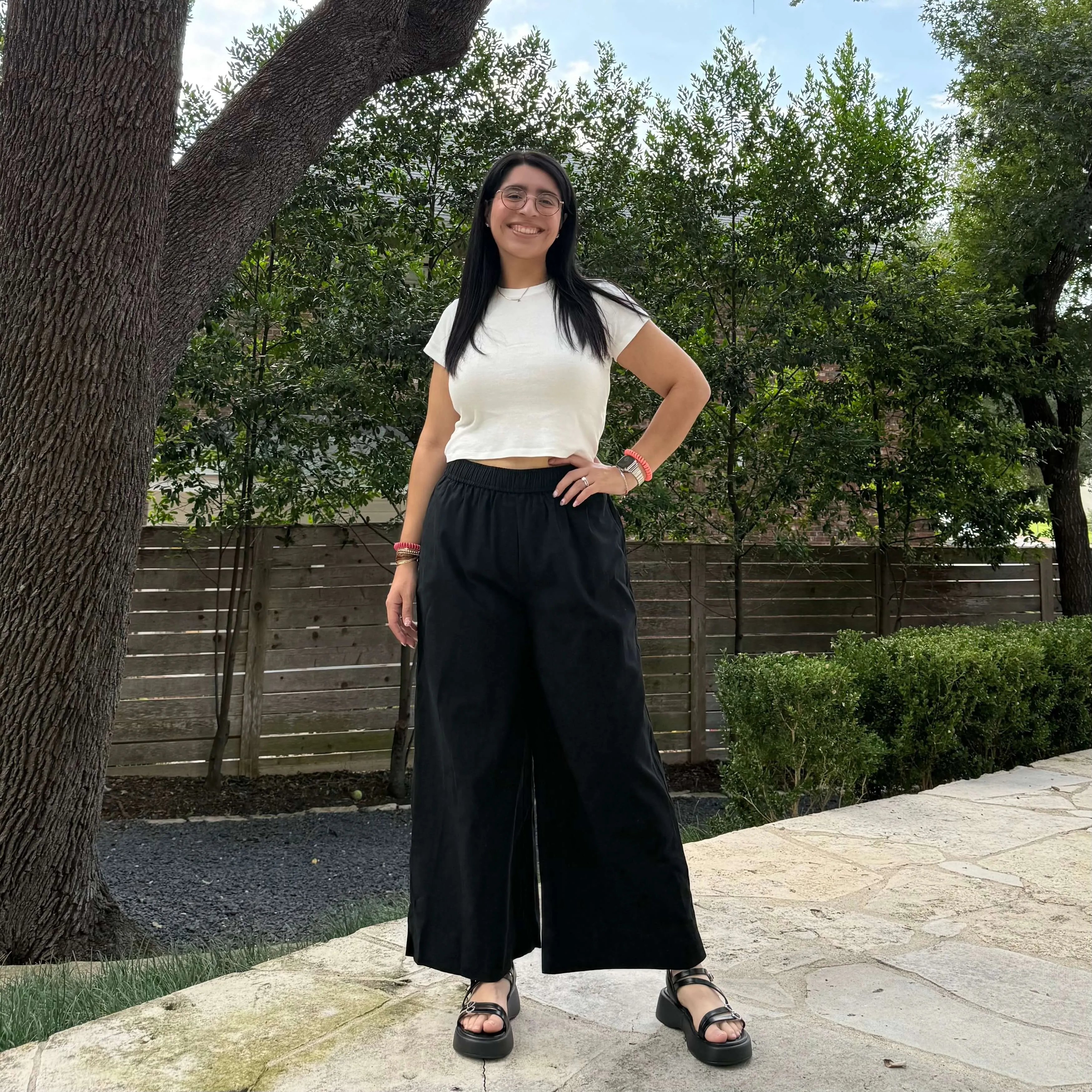 26" Inseam Picnic Pants - Solid Black *Clearance Sale* sold by Shiny by Nature product image thumbnail 2