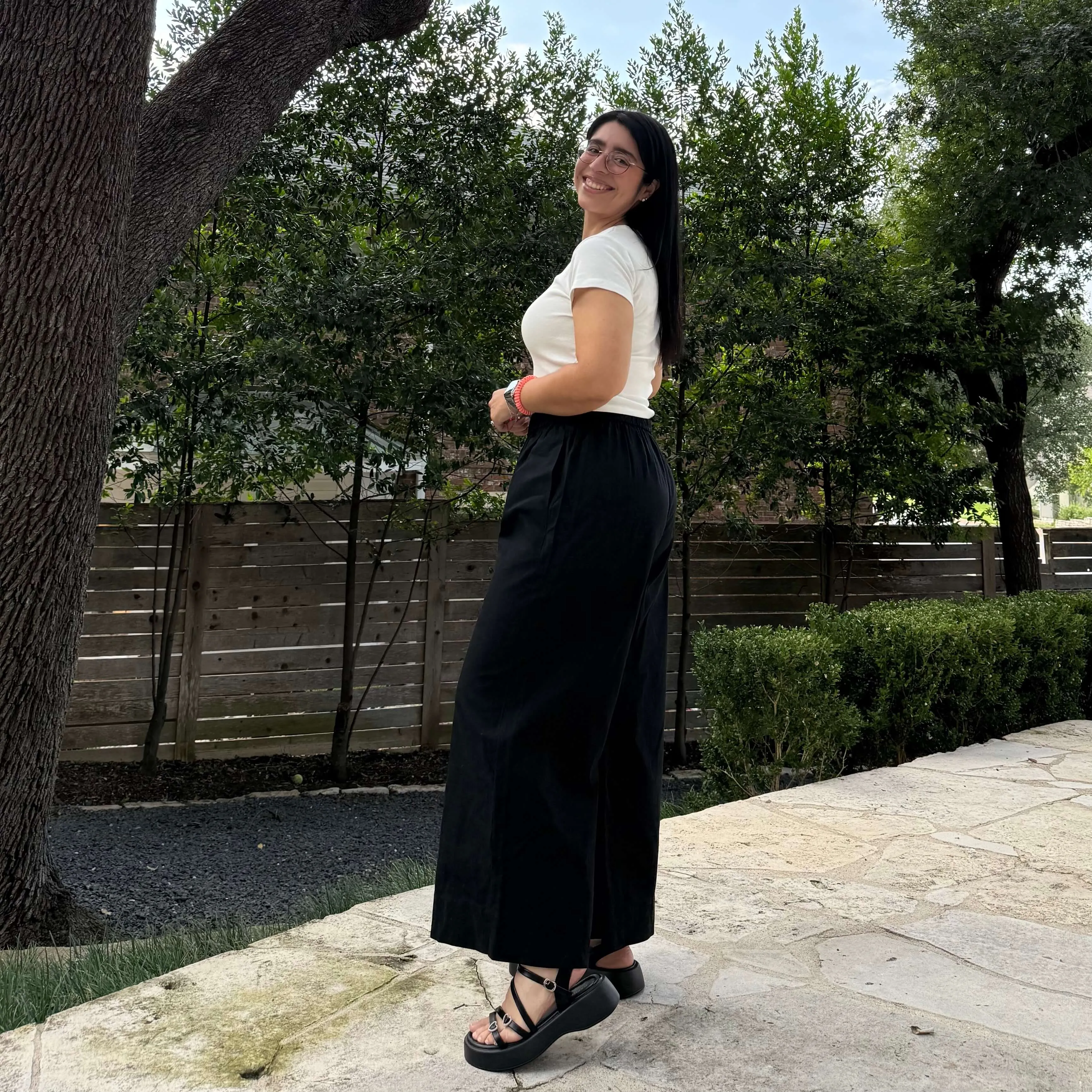 26" Inseam Picnic Pants - Solid Black *Clearance Sale* sold by Shiny by Nature product image thumbnail 3