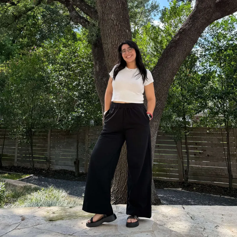 29” Inseam Picnic Sweatpants - Black sold by Shiny by Nature