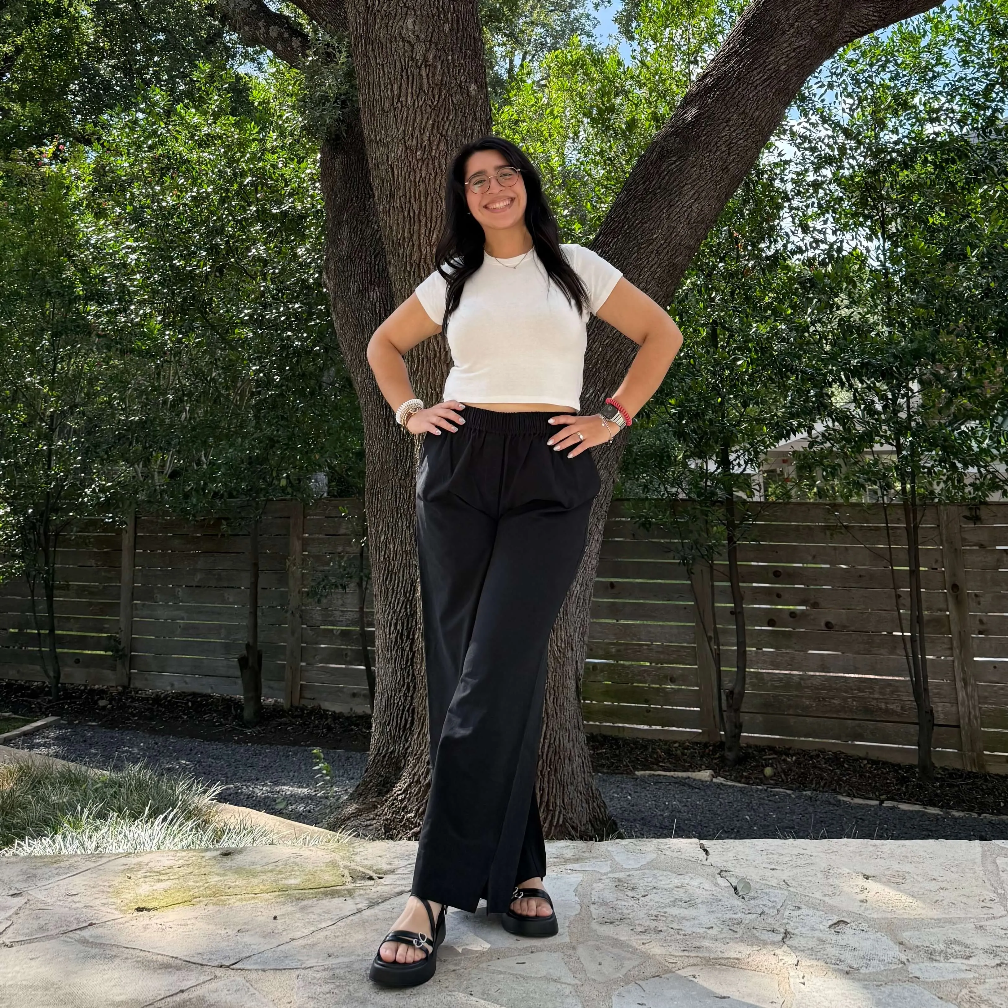 29" Inseam Picnic Pants - Black Cotton *Clearance Sale* sold by Shiny by Nature product image thumbnail 3