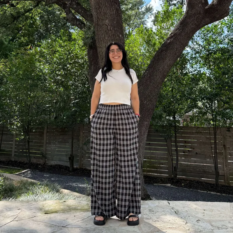 28 Inch Picnic Pants - Midnight Plaid sold by Shiny by Nature