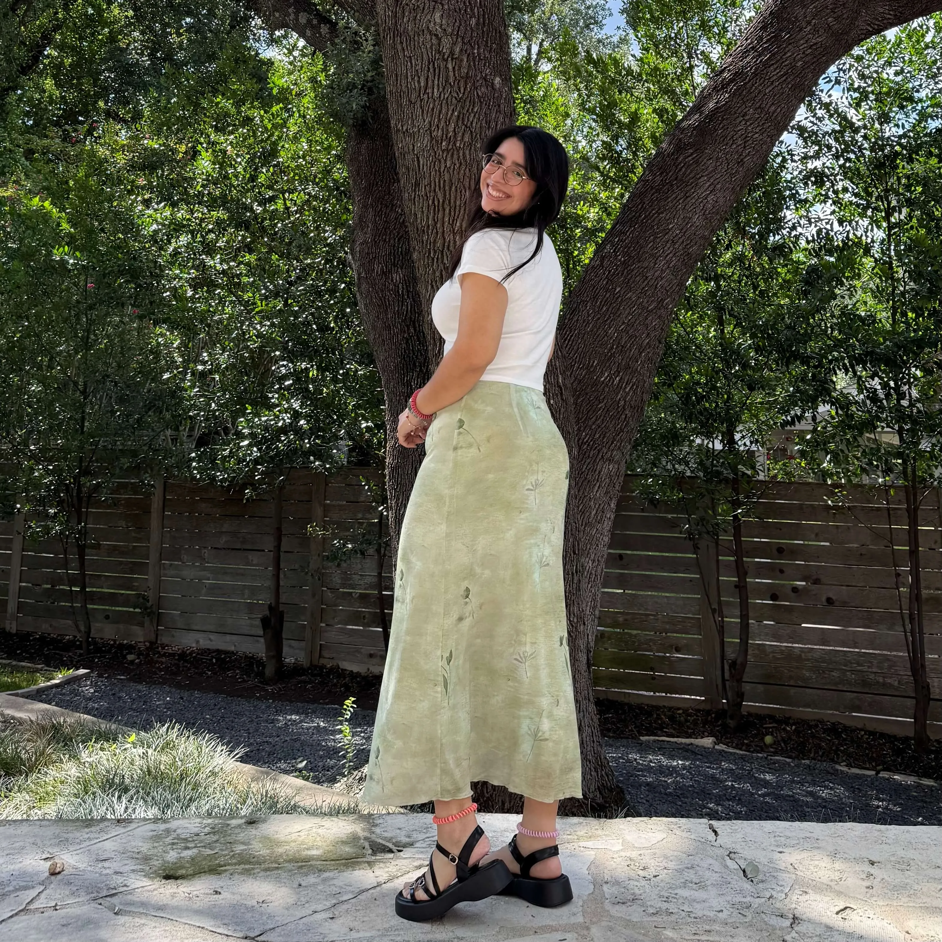 Flora Skirt - Green *Clearance Sale* sold by Shiny by Nature product image thumbnail 5