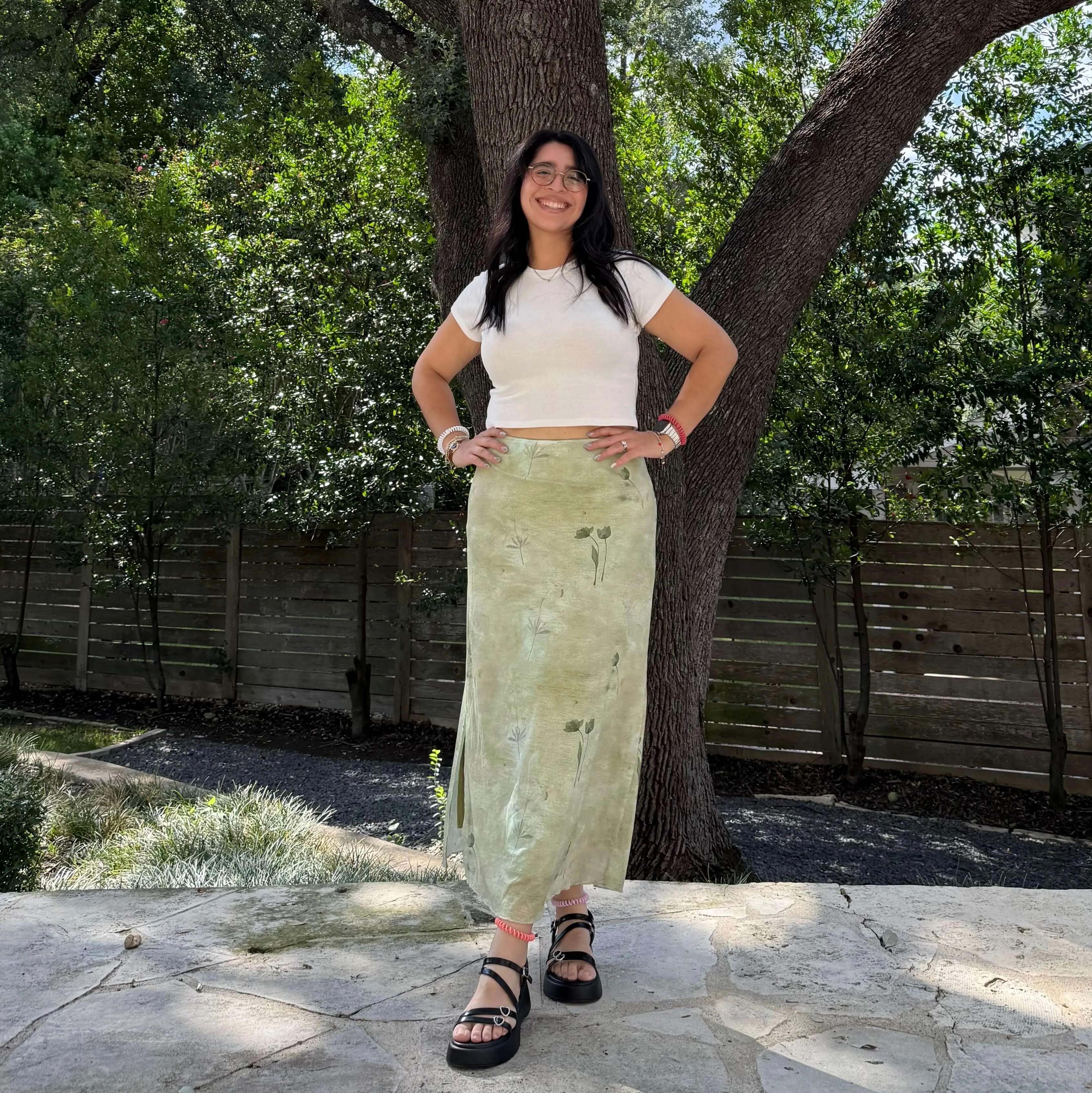 Flora Skirt - Green *Clearance Sale* sold by Shiny by Nature product image thumbnail 3