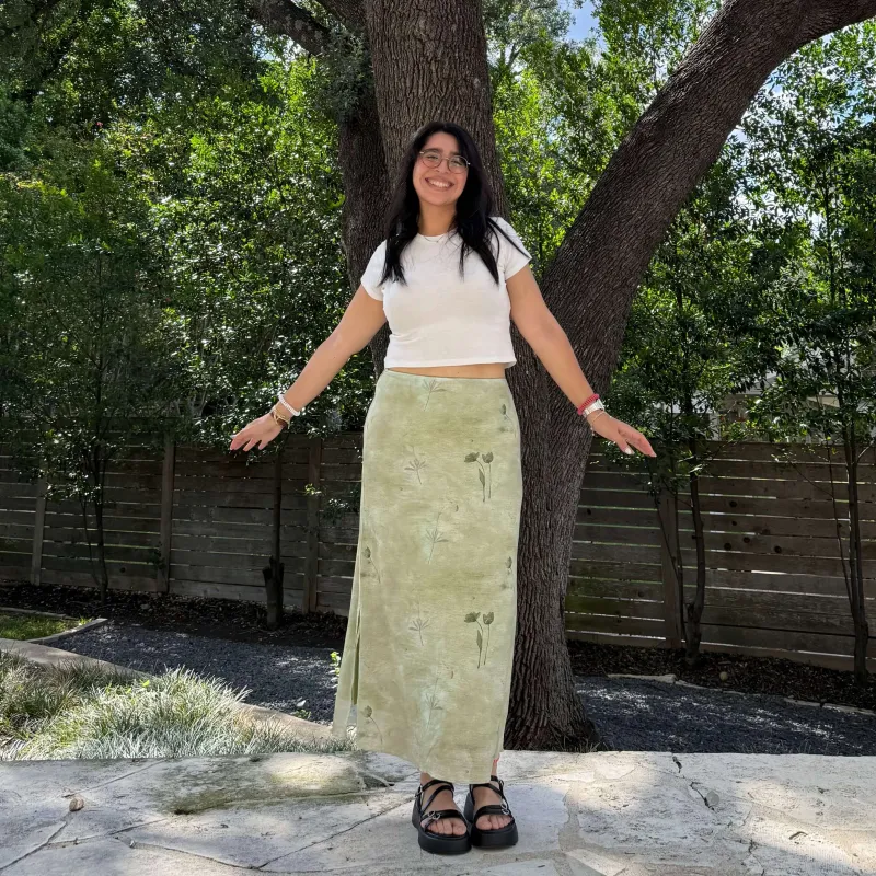 Flora Skirt - Green *Clearance Sale* sold by Shiny by Nature