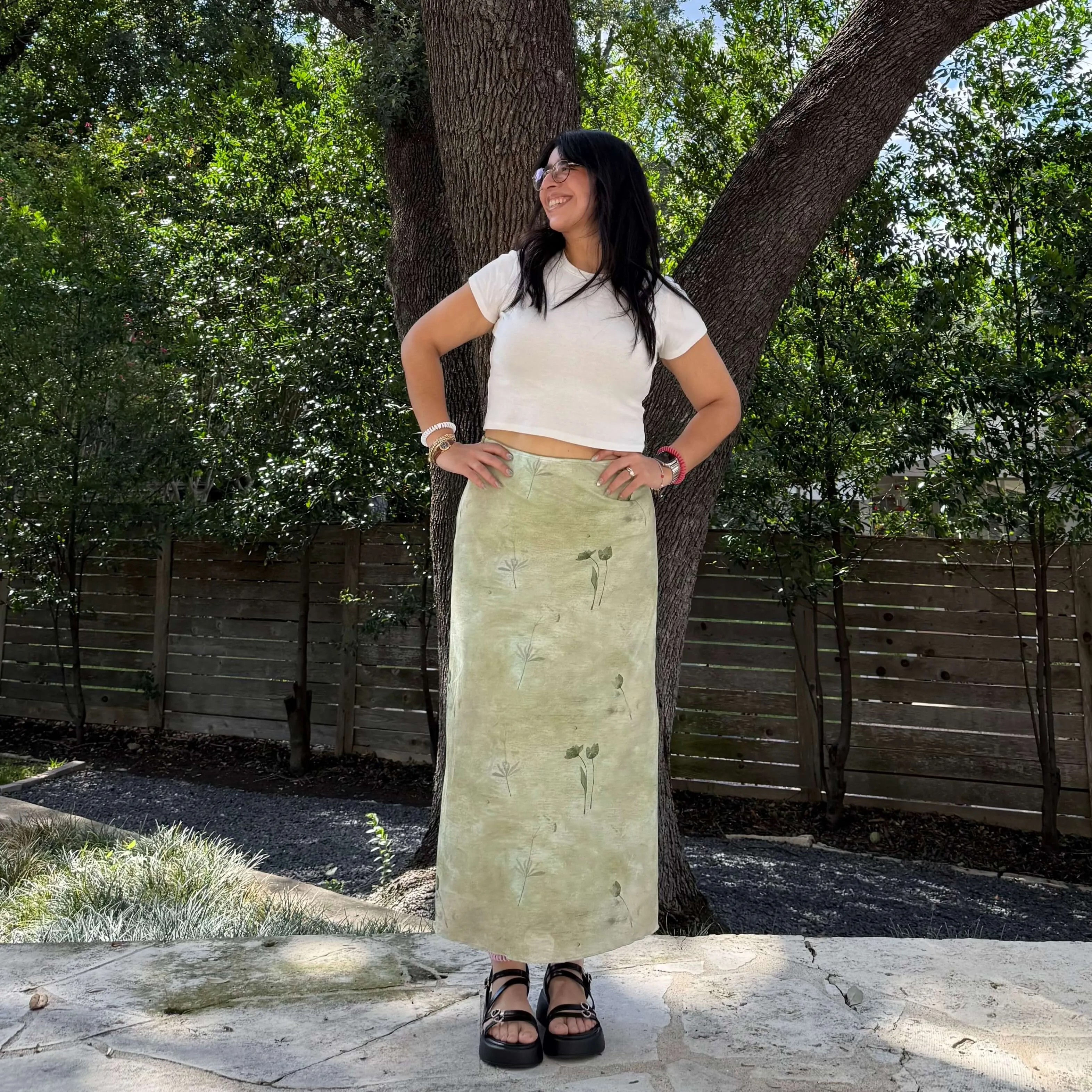 Flora Skirt - Green *Clearance Sale* sold by Shiny by Nature product image thumbnail 4