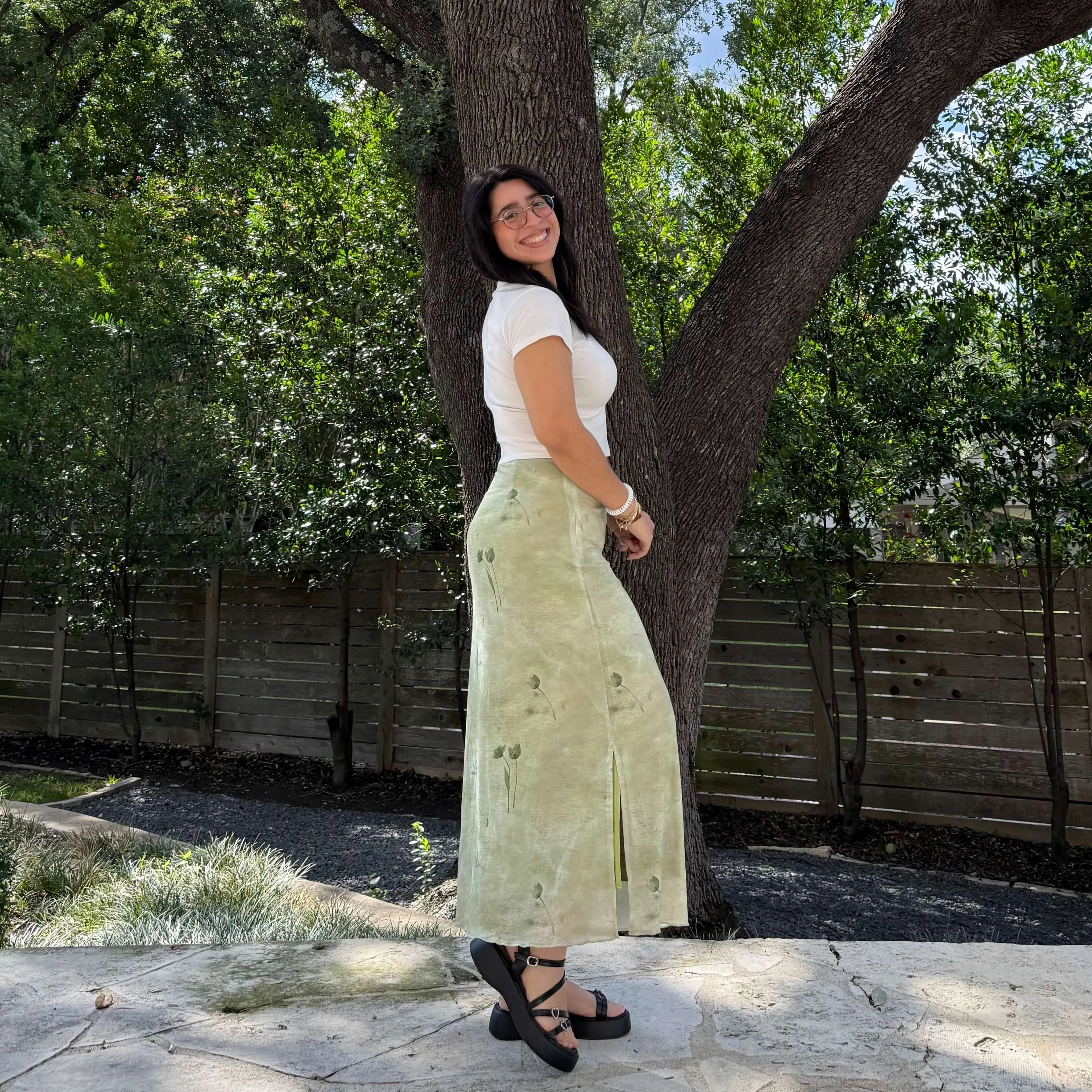 Flora Skirt - Green *Clearance Sale* sold by Shiny by Nature product image thumbnail 2