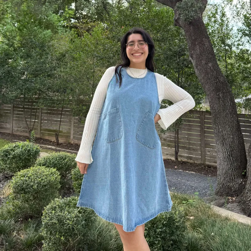 Denim Dress - Light Wash *Clearance Sale* sold by Shiny by Nature