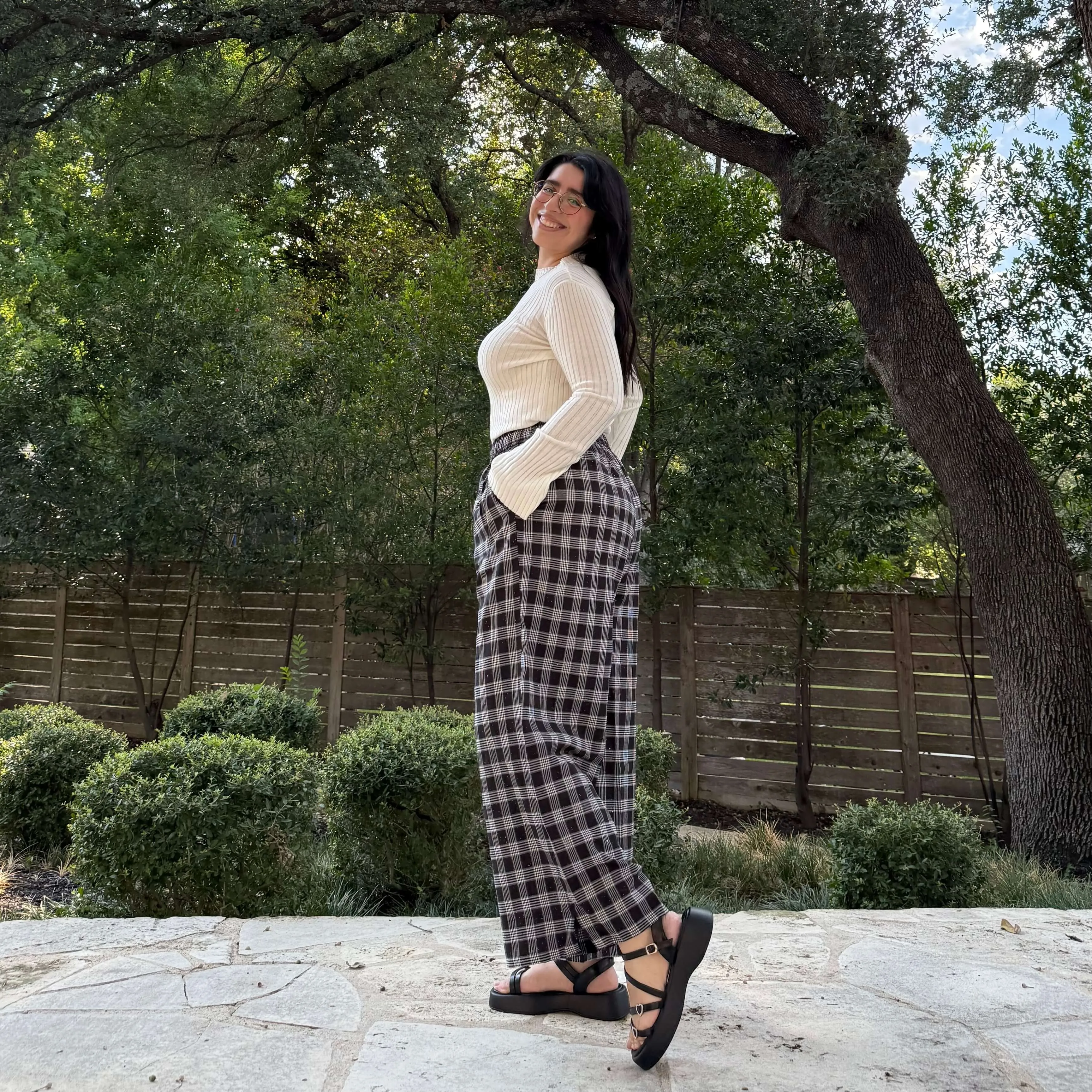 26 Inch Picnic Pants - Midnight Plaid *Clearance Sale* sold by Shiny by Nature product image thumbnail 3