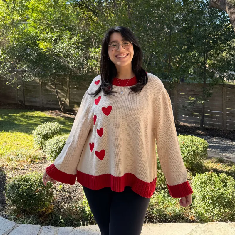 Daydreamer Sweater - Falling Hearts *Clearance Sale* sold by Shiny by Nature
