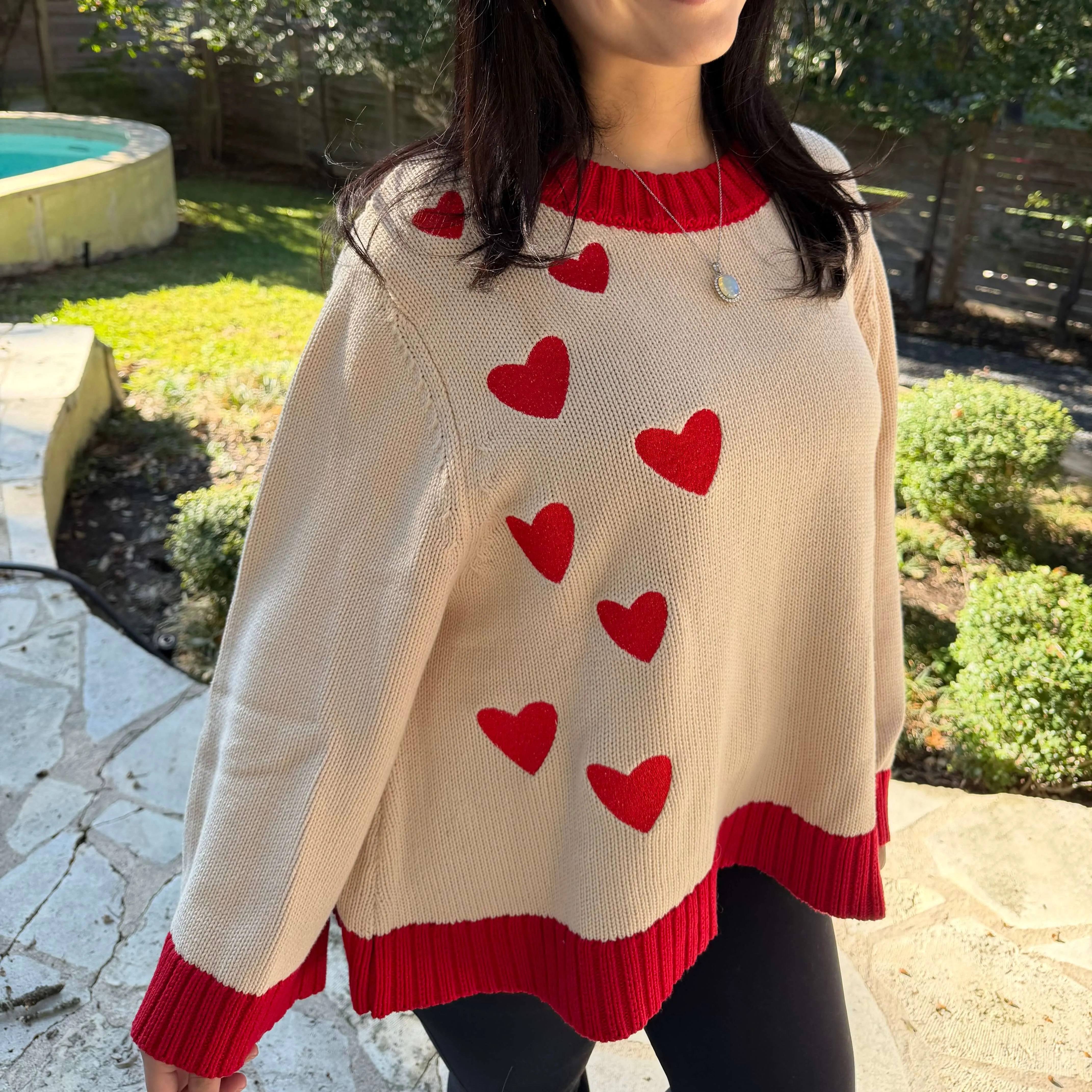 Daydreamer Sweater - Falling Hearts *Clearance Sale* sold by Shiny by Nature product image thumbnail 4