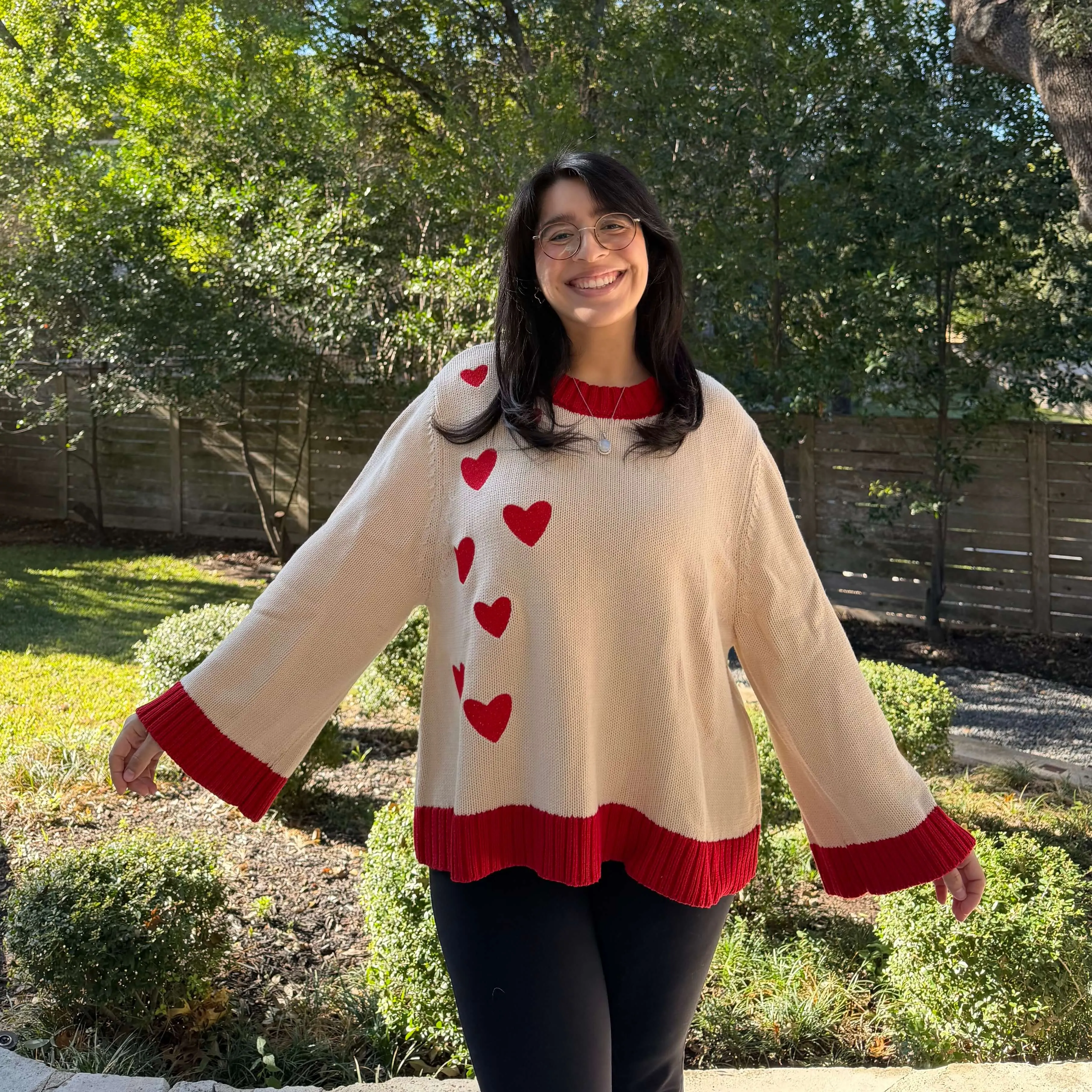 Daydreamer Sweater - Falling Hearts *Clearance Sale* sold by Shiny by Nature product image thumbnail 2