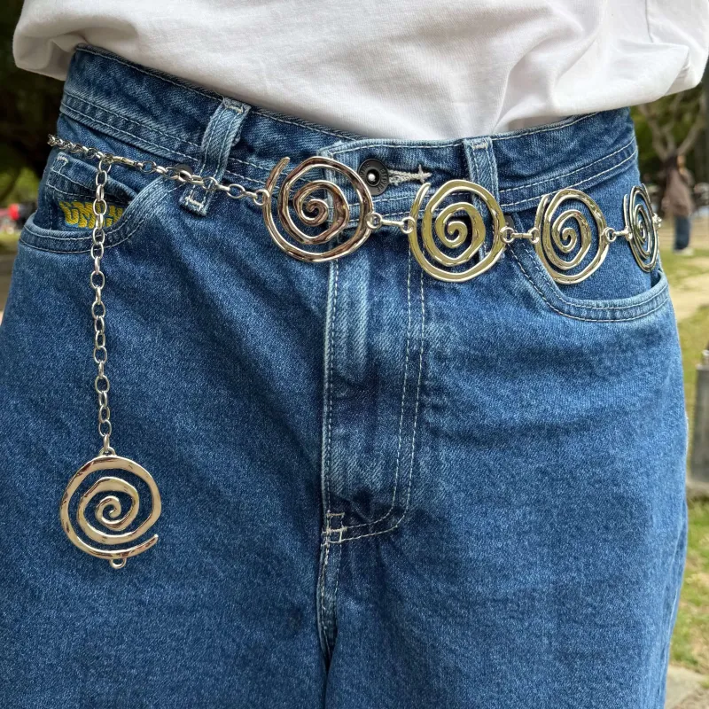 Swirl Belt - Silver *Clearance Sale* made by Shiny by Nature