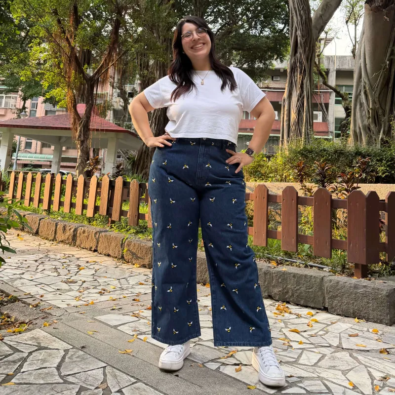 Original Jeans - Medium Wash with Bees made by Shiny by Nature