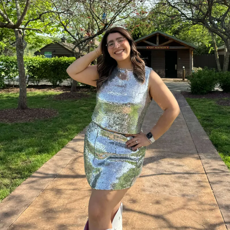 Cool Girl Sequin Top *Clearance Sale* sold by Shiny by Nature