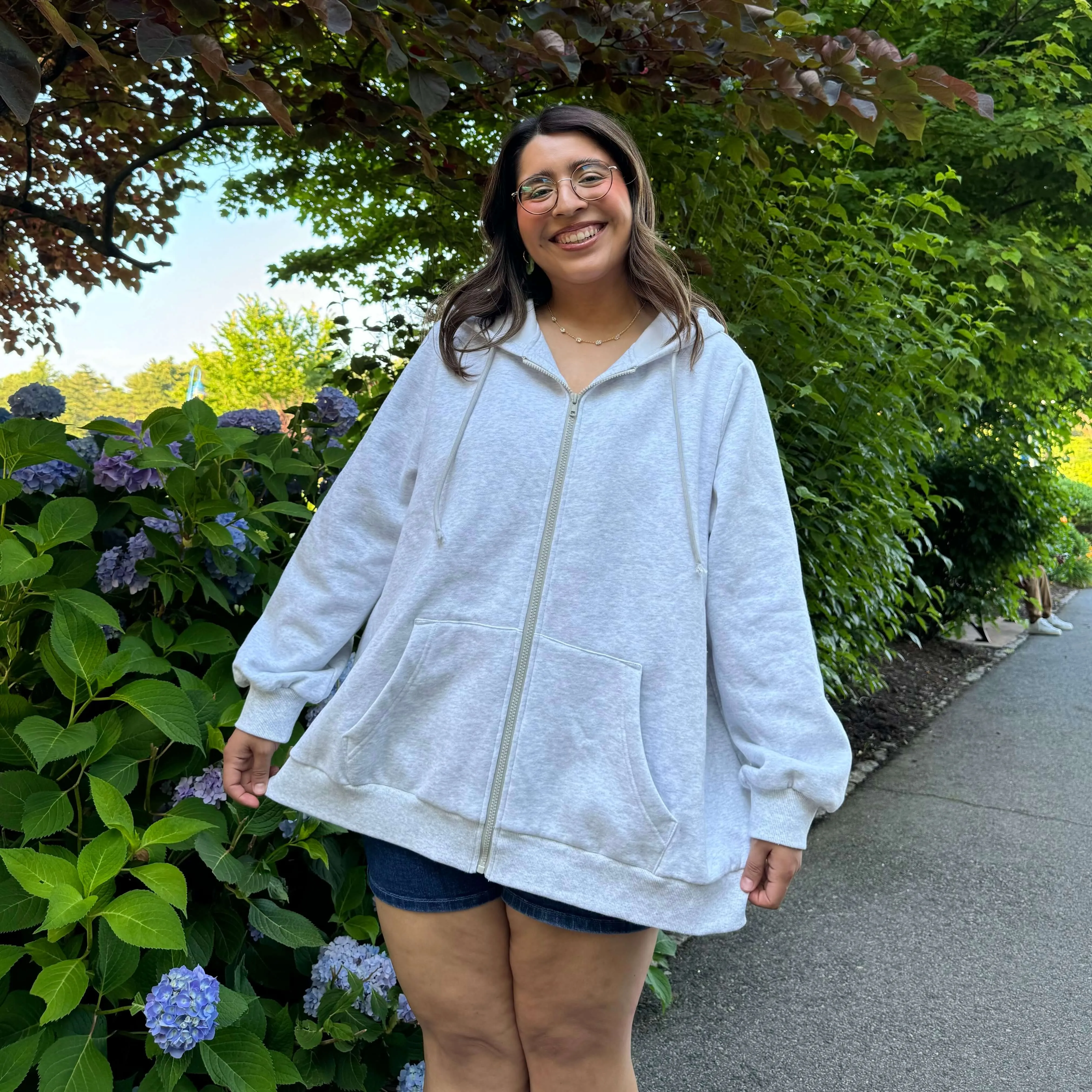 Zip-Up Hoodie - Gray *Clearance Sale* sold by Shiny by Nature product image thumbnail 3