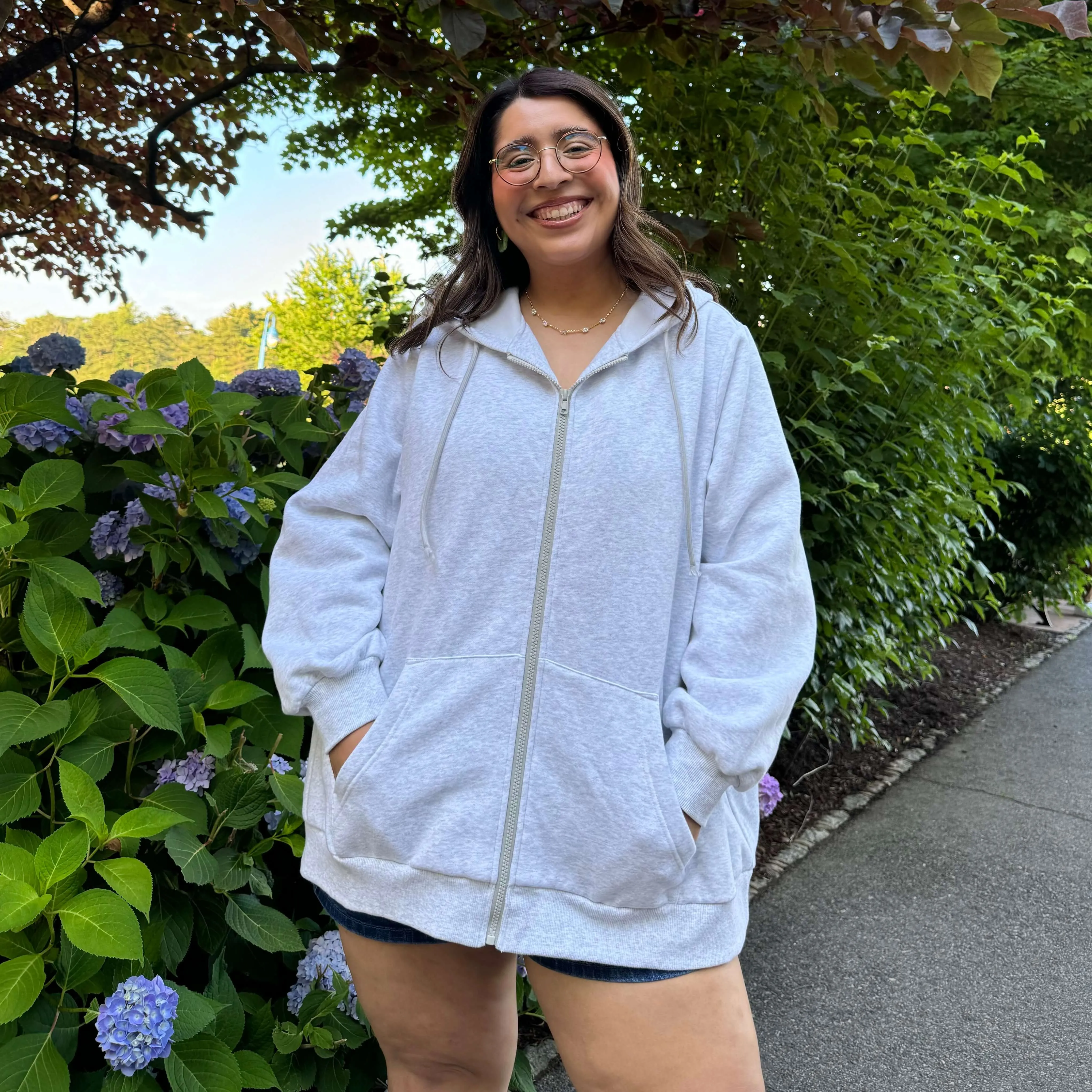 Zip-Up Hoodie - Gray *Clearance Sale* sold by Shiny by Nature product image thumbnail 2