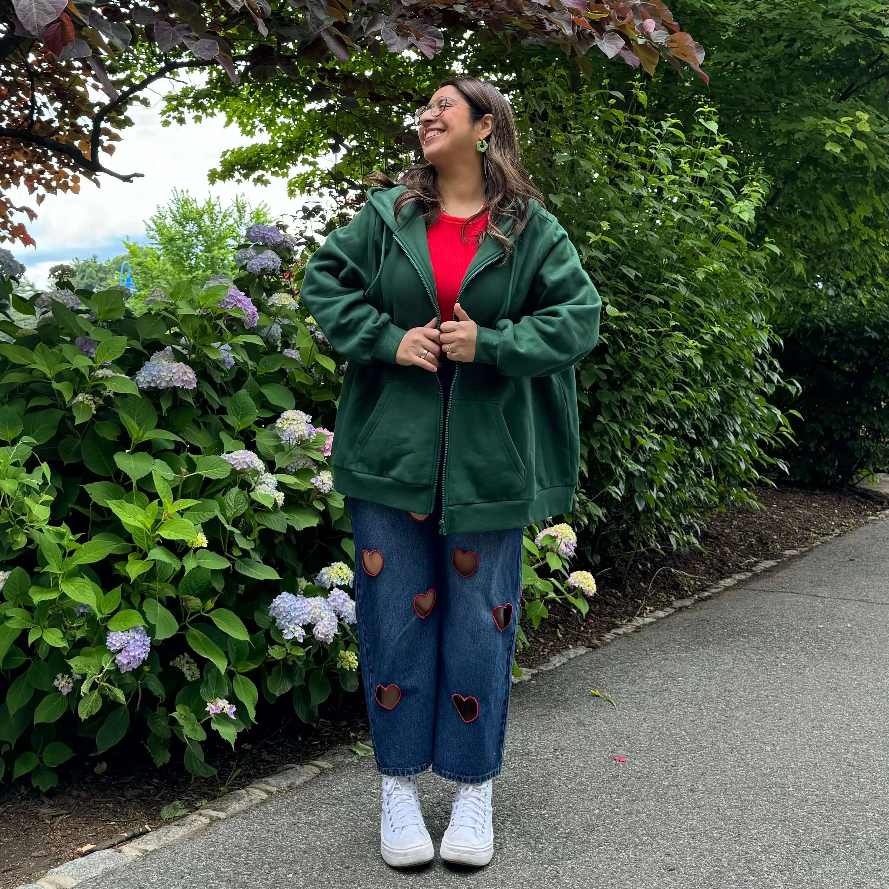 Zip-Up Hoodie - Pine *Clearance Sale* sold by Shiny by Nature product image thumbnail 3