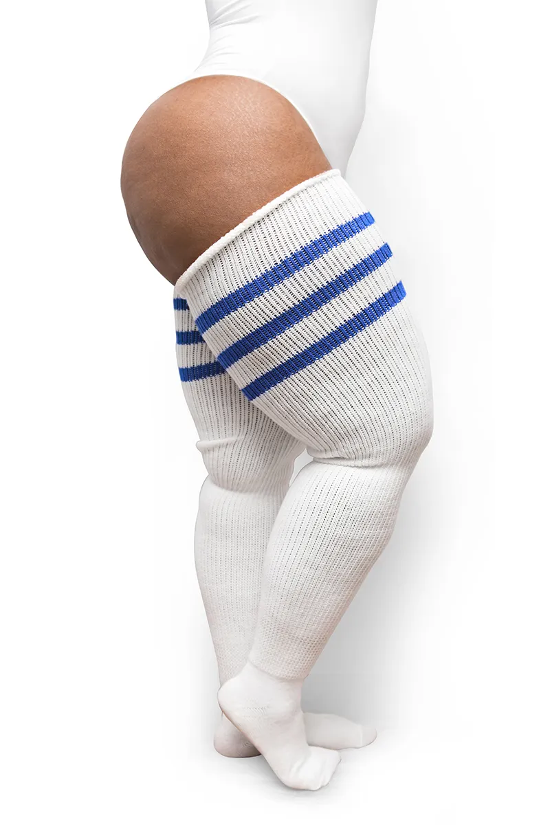 White & Blue Stripes sold by Thunda Thighs product image thumbnail 3