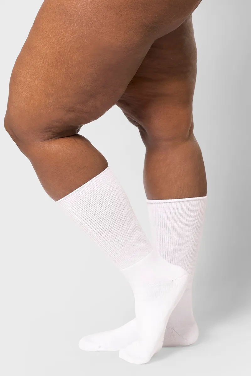 Everyday White Crew Sock - 2 Pack sold by Thunda Thighs product image thumbnail 5