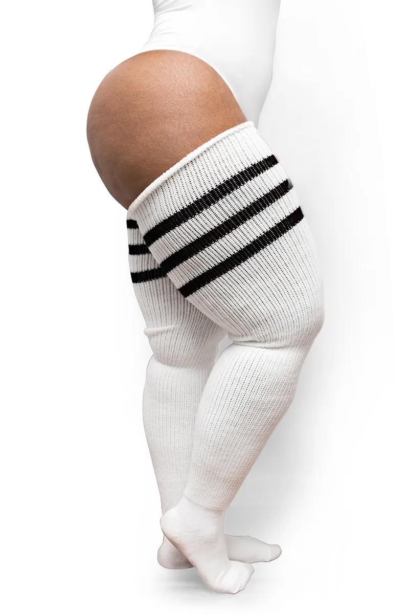 White & Black Stripes sold by Thunda Thighs product image thumbnail 3
