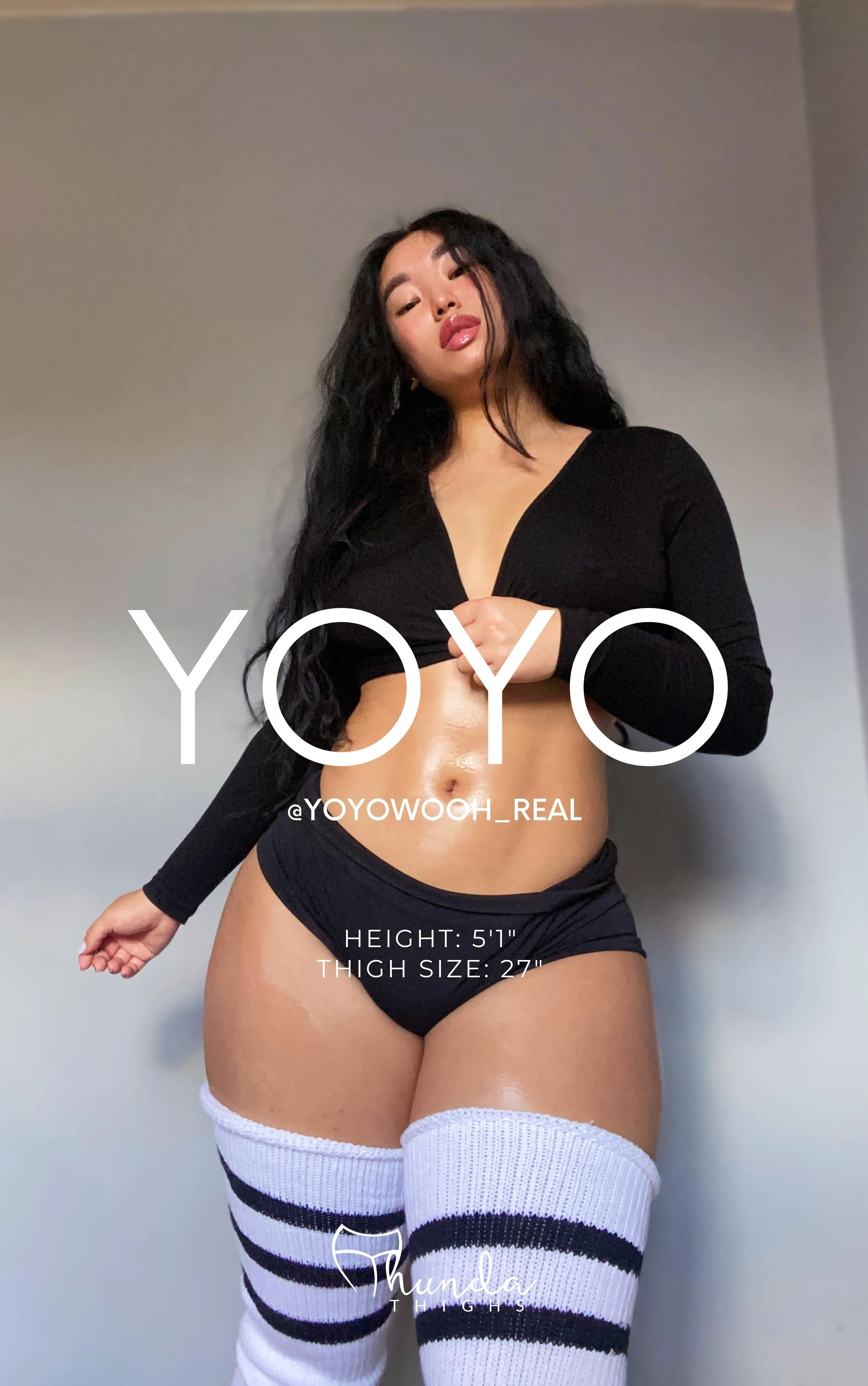 White & Black Stripes sold by Thunda Thighs product image thumbnail 5