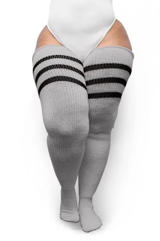 Grey & Black Stripes sold by Thunda Thighs