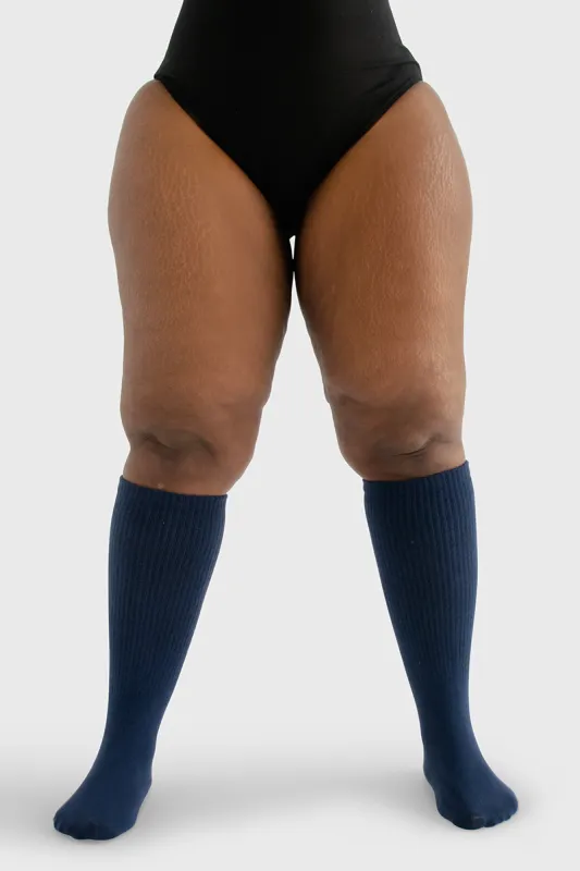 Under the Knee - Navy sold by Thunda Thighs