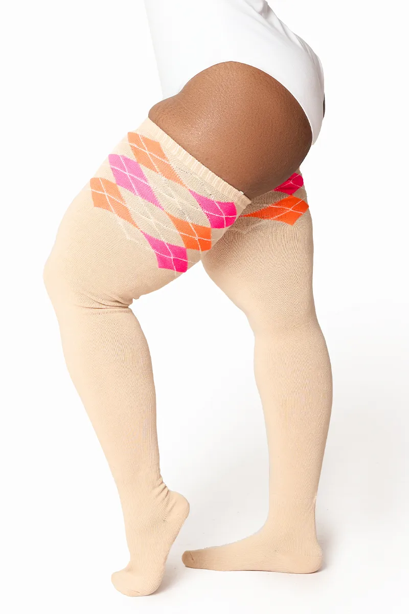 Thunda Tūbbies - Argyle - Tropical Taupe sold by Thunda Thighs product image thumbnail 3