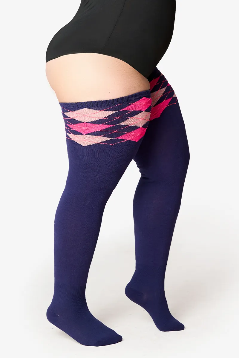 Thunda Tūbbies - Argyle - Rebel Violet sold by Thunda Thighs product image thumbnail 5