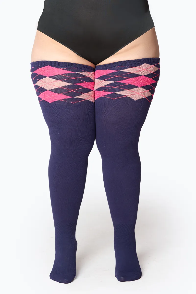 Thunda Tūbbies - Argyle - Rebel Violet sold by Thunda Thighs