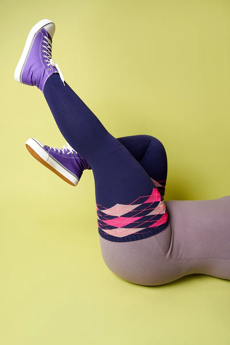 Thunda Tūbbies - Argyle - Rebel Violet sold by Thunda Thighs product image thumbnail 3