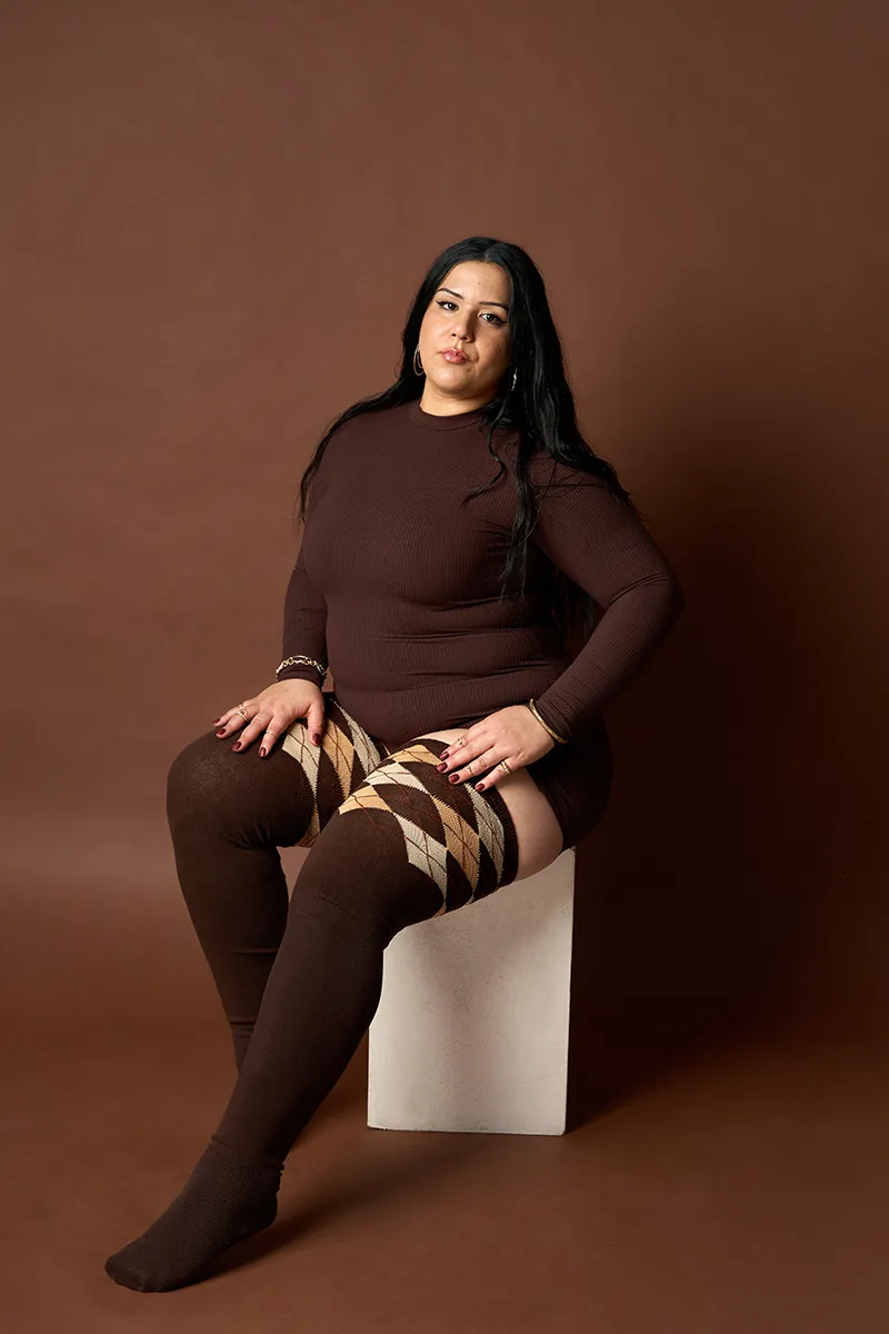 Thunda Tūbbies - Argyle - Chocolate Truffle sold by Thunda Thighs product image thumbnail 2