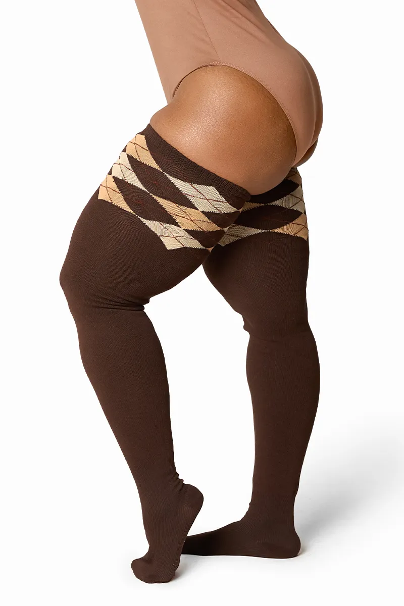 Thunda Tūbbies - Argyle - Chocolate Truffle sold by Thunda Thighs product image thumbnail 5