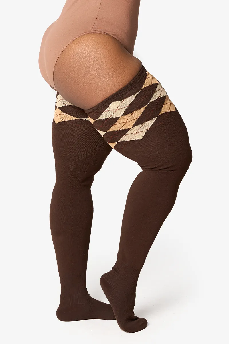 Thunda Tūbbies - Argyle - Chocolate Truffle sold by Thunda Thighs product image thumbnail 4