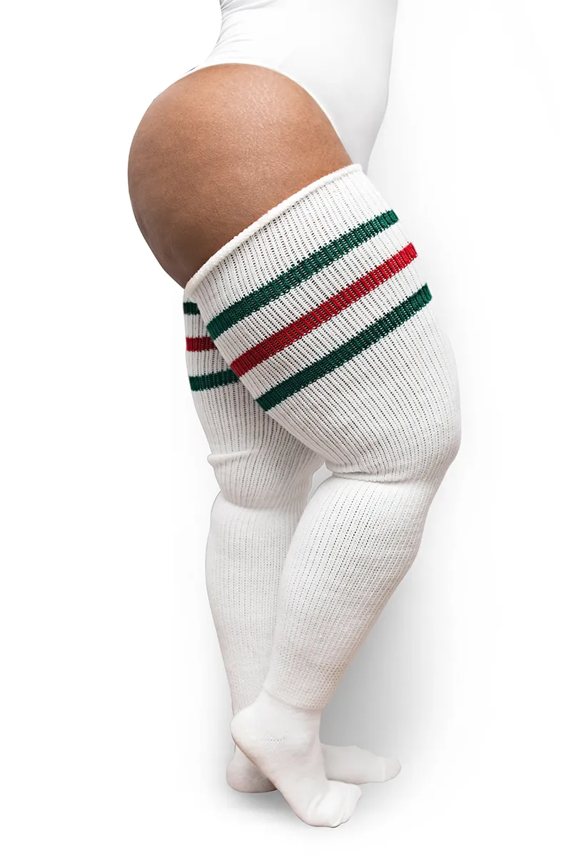 White Green & Red Stripes sold by Thunda Thighs product image thumbnail 3