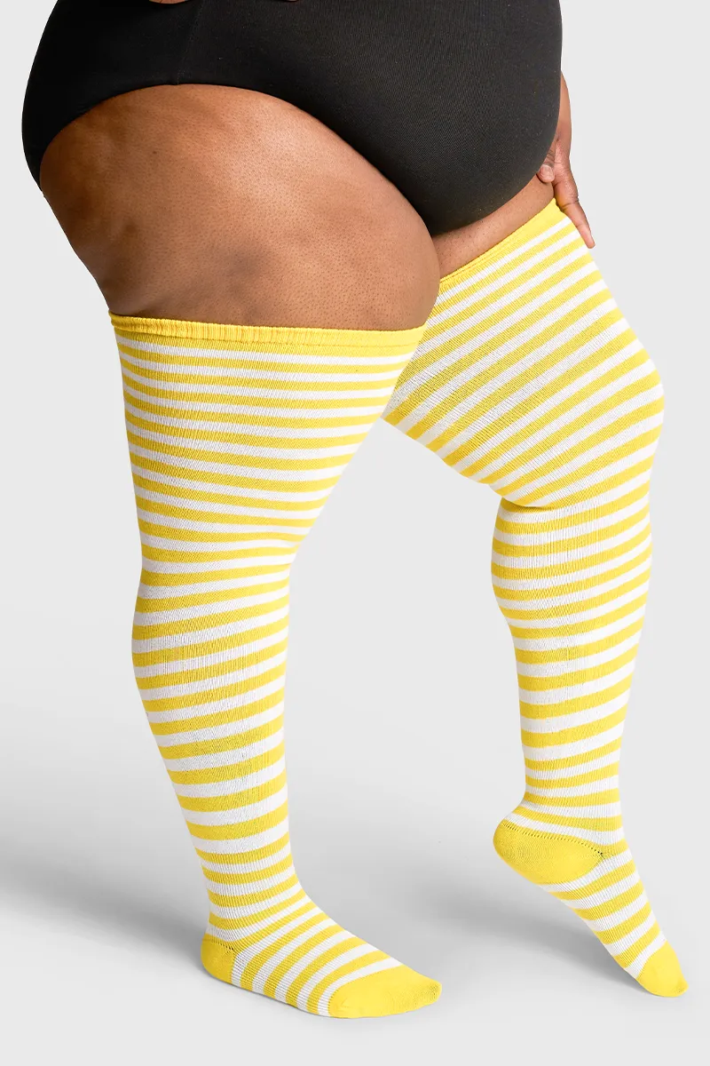 Thunda Tūbbies - Honey Bee & White Stripes sold by Thunda Thighs product image thumbnail 4