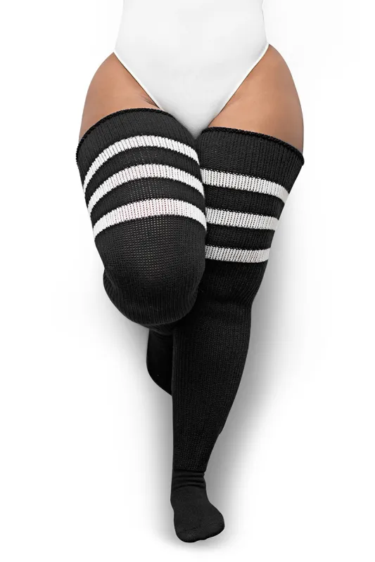 Black & White Stripes sold by Thunda Thighs