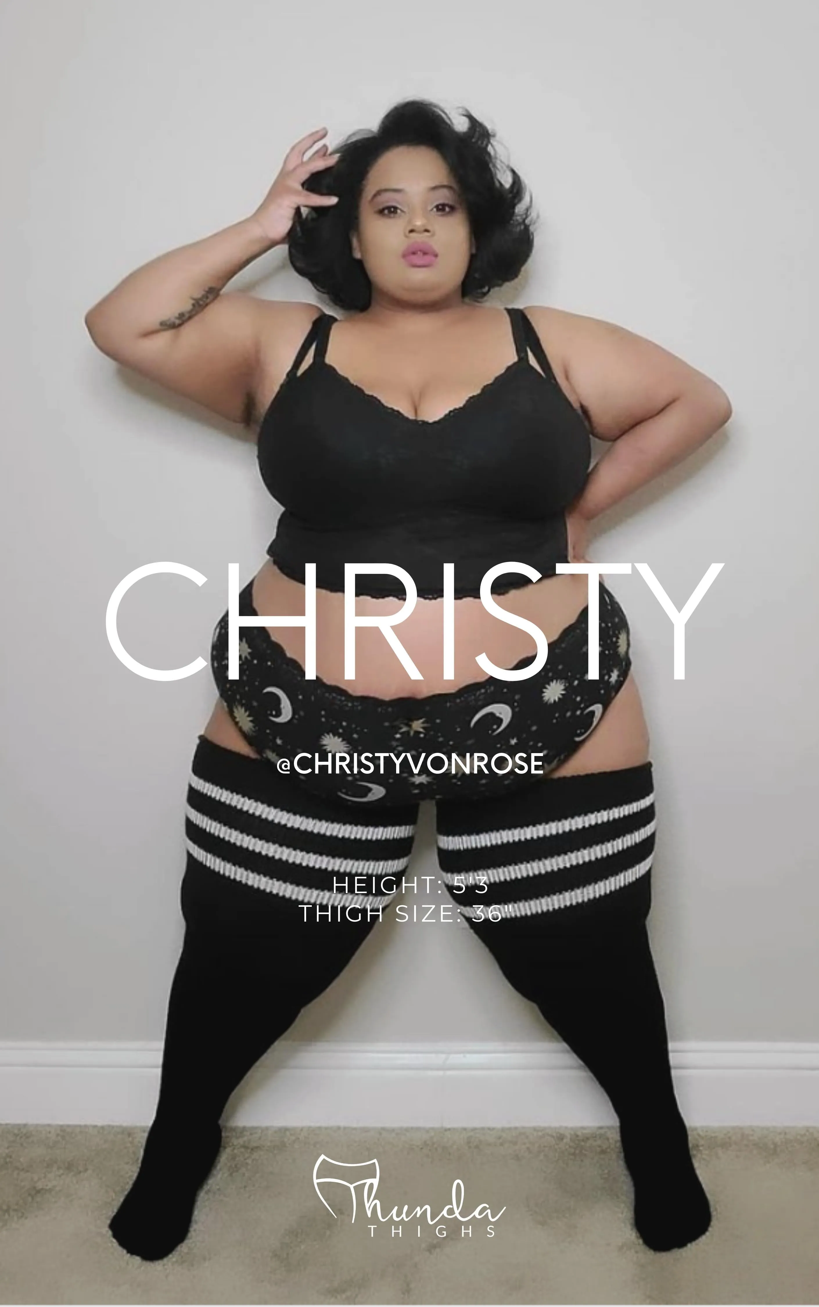 Black & White Stripes sold by Thunda Thighs product image thumbnail 4