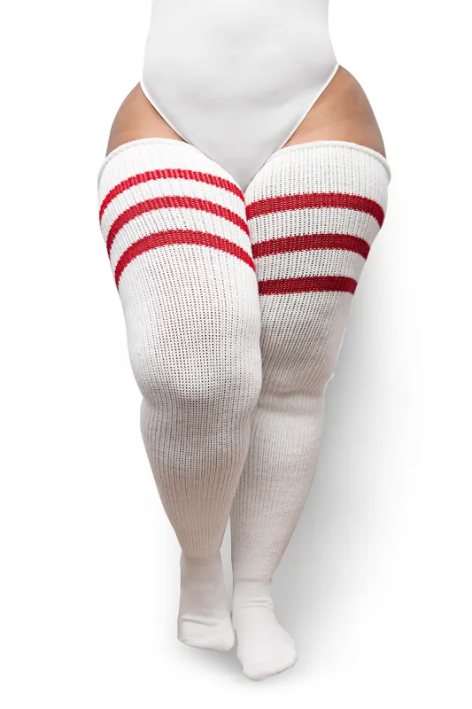 White & Red Stripes sold by Thunda Thighs