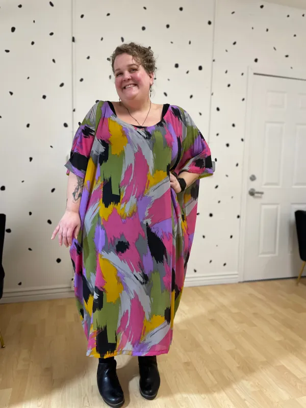 Colorful Paintbrush Kaftan sold by Copper Union Apparel