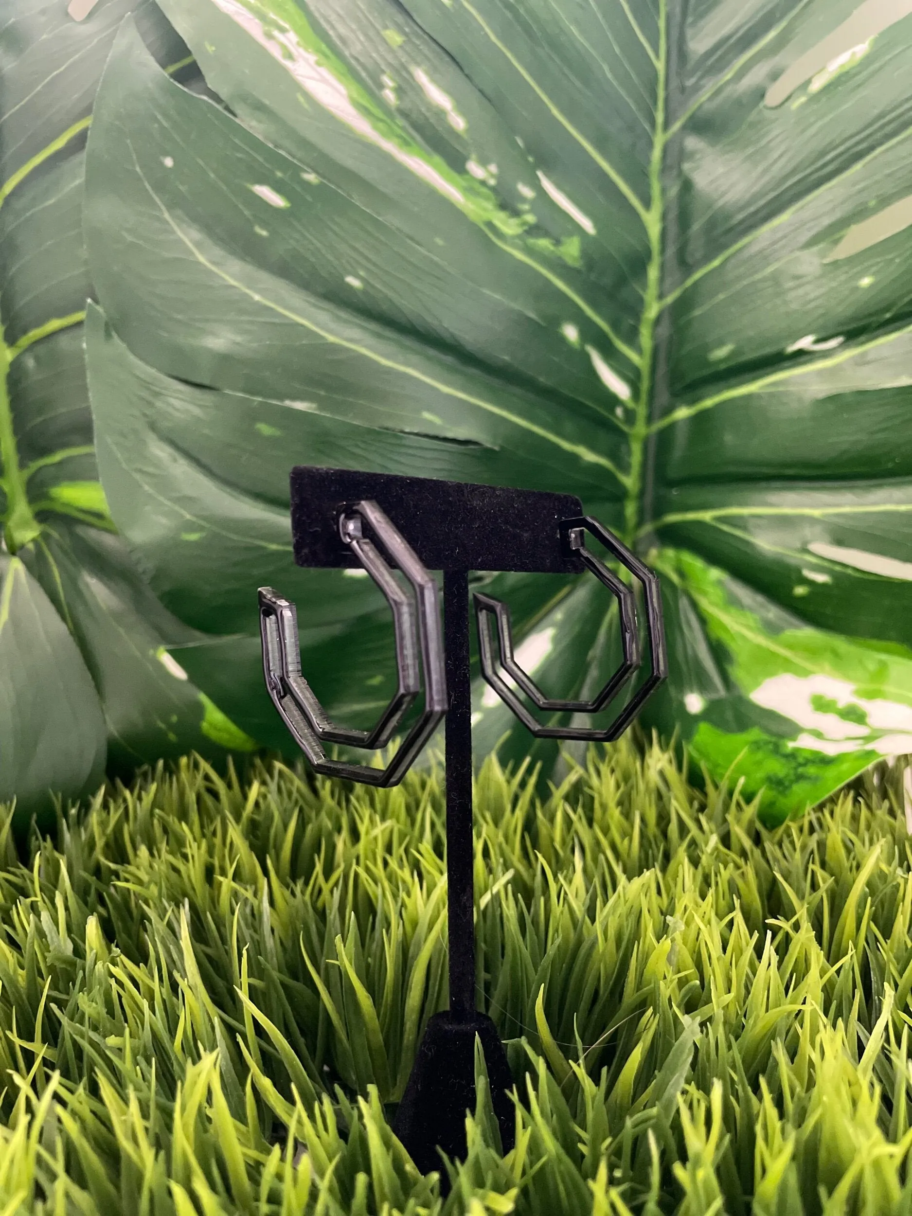 Pop of Color Octagon Studs sold by Copper Union Apparel product image thumbnail 2