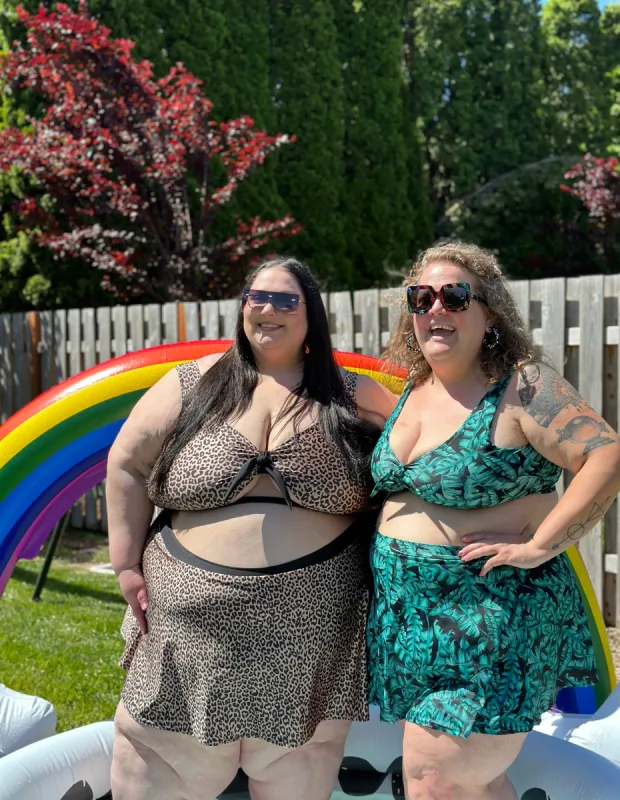 Floral Prints Swim Skirt- Copper Union x KD designs sold by Copper Union Apparel