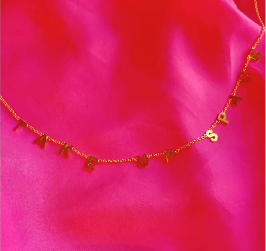 Take Up Space Necklace by Reesabobeesa sold by Copper Union Apparel