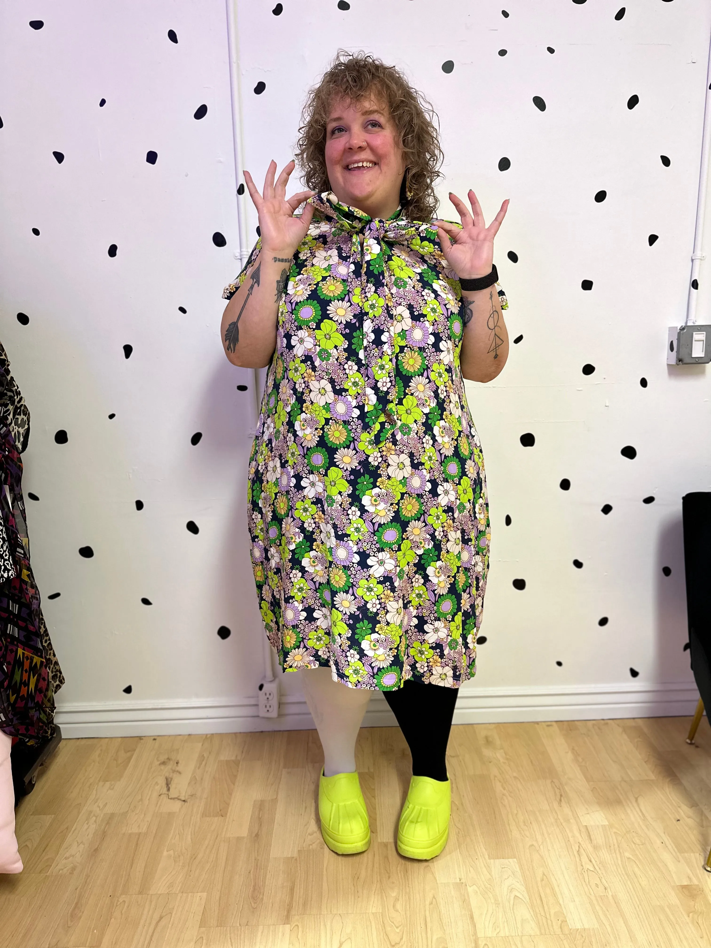 Pussy Bow Shirt Dress sold by Copper Union Apparel product image thumbnail 3