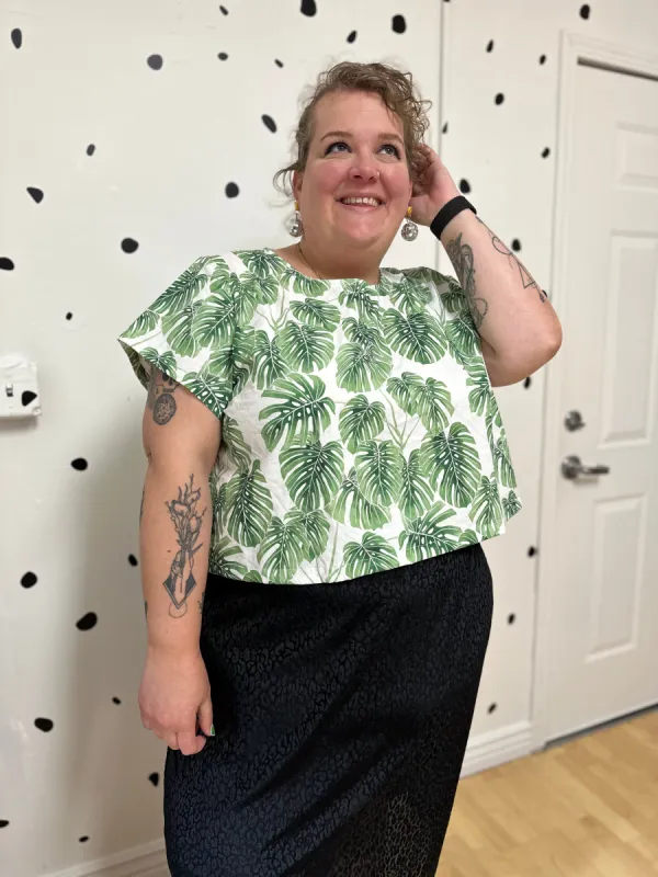 Monstera Crop Top sold by Copper Union Apparel