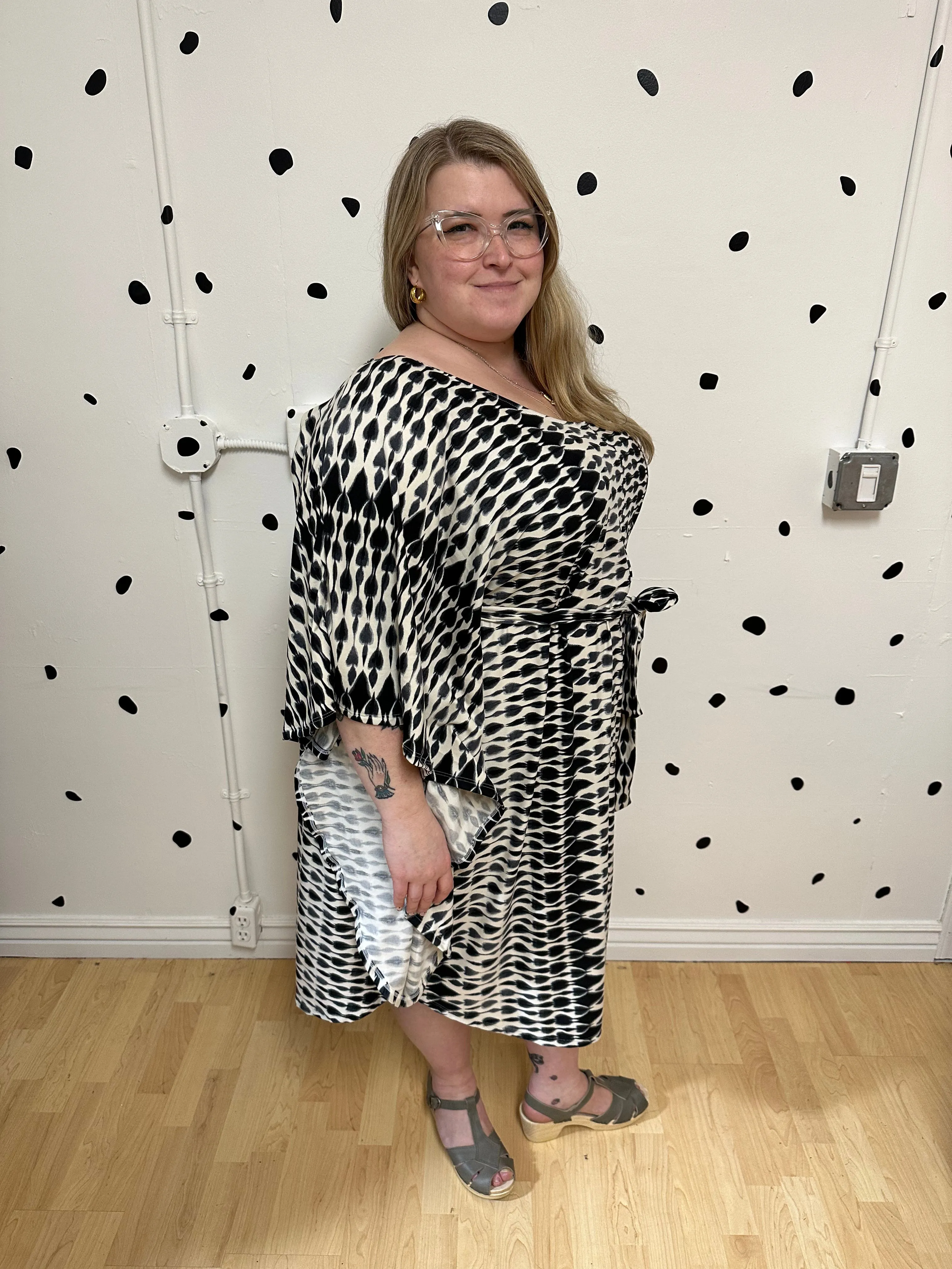 Vanna Dress in Ikat Knit by Alyson Clair sold by Copper Union Apparel product image thumbnail 2