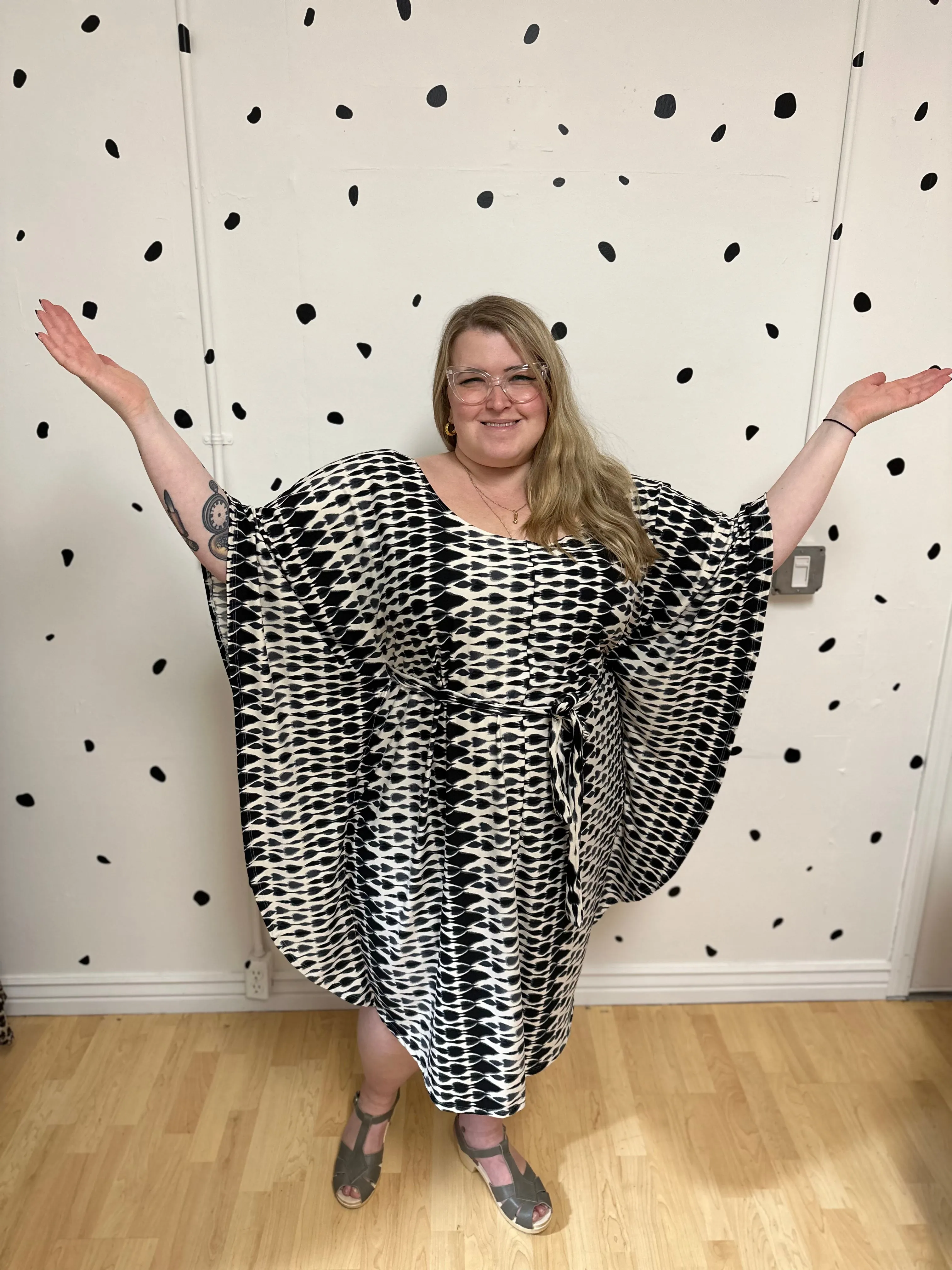 Vanna Dress in Ikat Knit by Alyson Clair sold by Copper Union Apparel