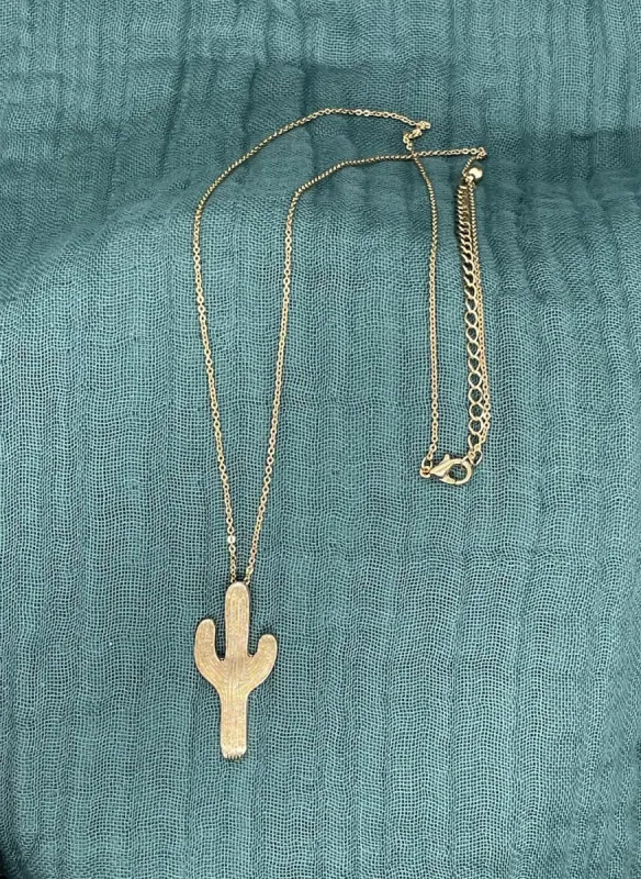 Cacti Necklace sold by Copper Union Apparel
