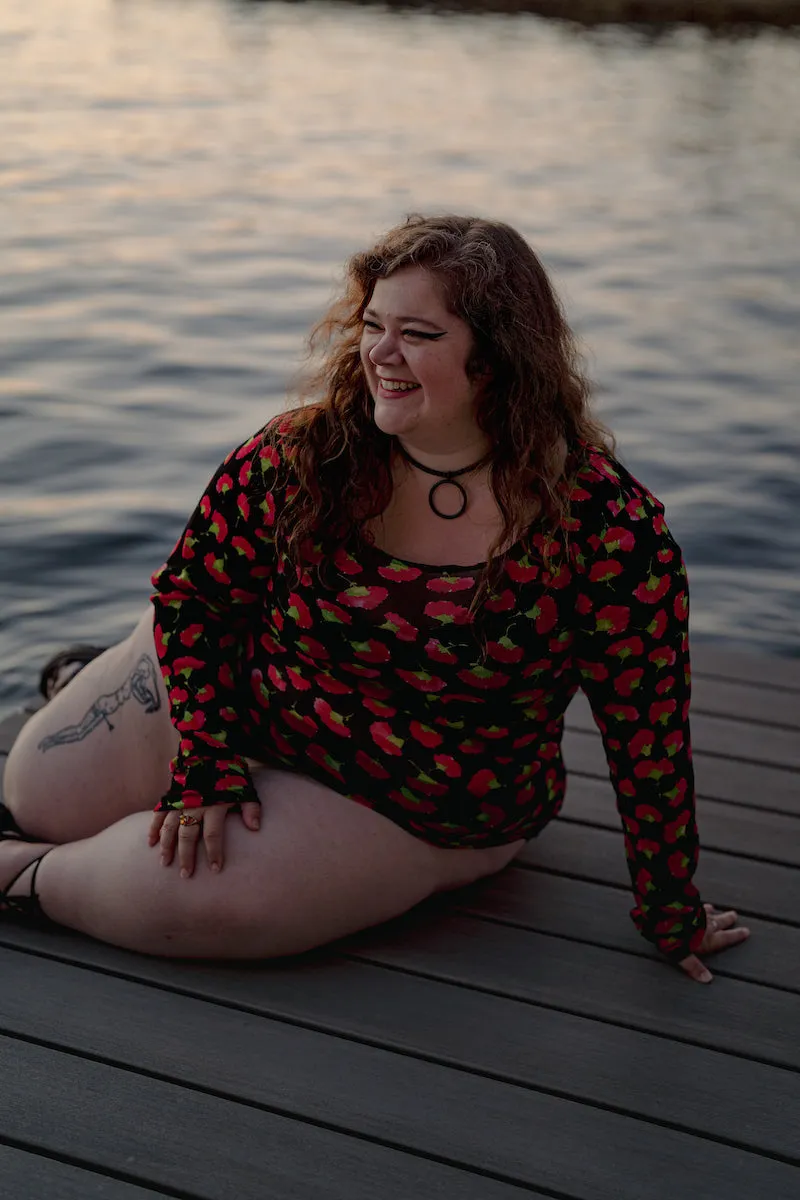 Floral Mesh Top from Ijeoma Oluo sold by Copper Union Apparel